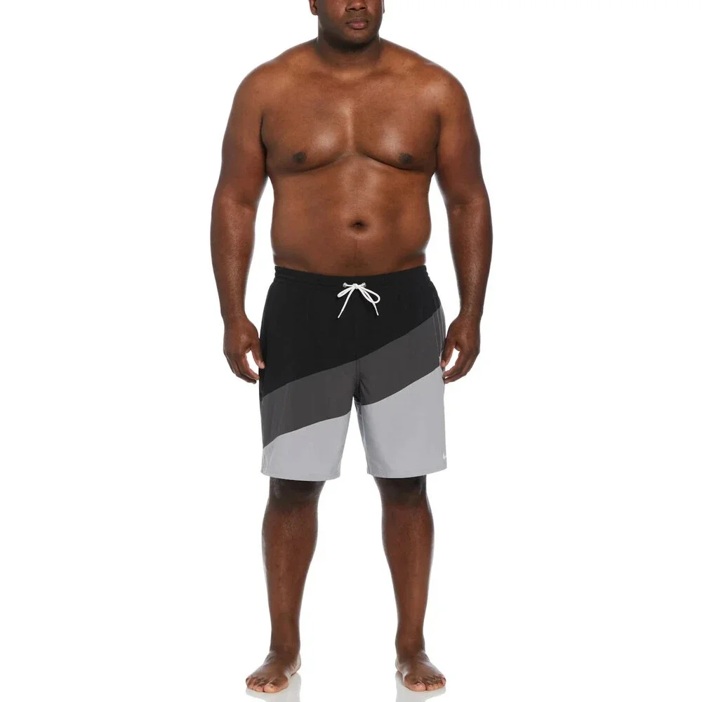 Nike Color Surge Swim Trunks Mens Small Black Colorblocked 9
